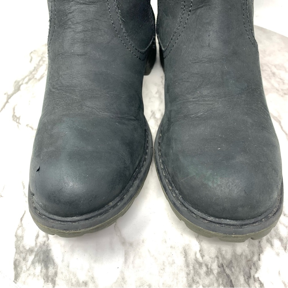 Timberland Earthkeepers Stoddard Black Nubuck Waterproof Boots 7 Moto Edgy - Picture 9 of 16